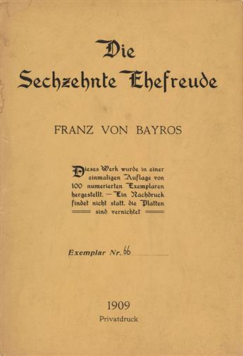 (CURIOSA.) von Bayros, Franz. Die sechzehnte Ehefreude.